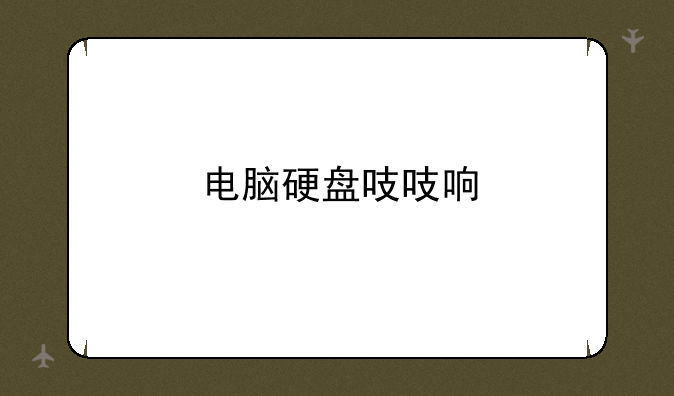 电脑硬盘吱吱响